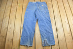 Vintage 2000s Carhartt Distressed Fire Resistant FR Workwear Denim Jeans Men's 32 x 30
