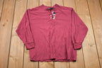 Vintage 1990s Disney Embroidered Mickey Mouse Henley