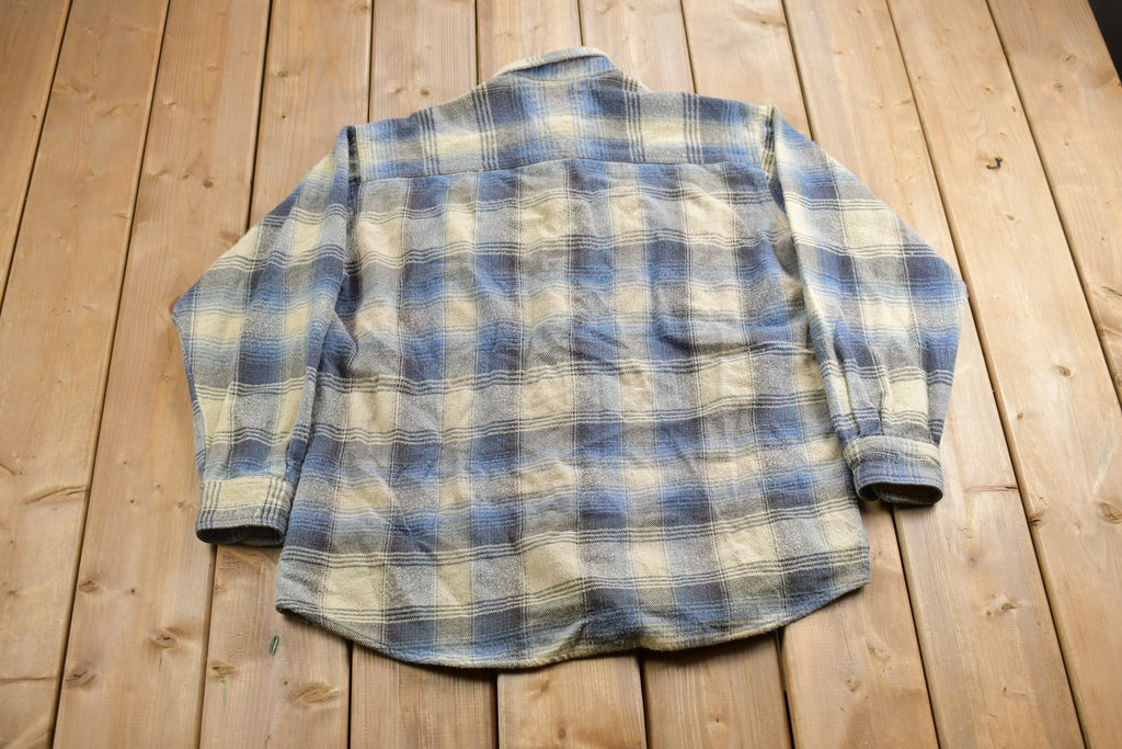 Vintage 1990s CE Schmidt Workwear Plaid Flannel Button Up Shirt