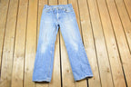 Vintage 1970s GWG Light Wash Denim Jeans Size 32 xs 30