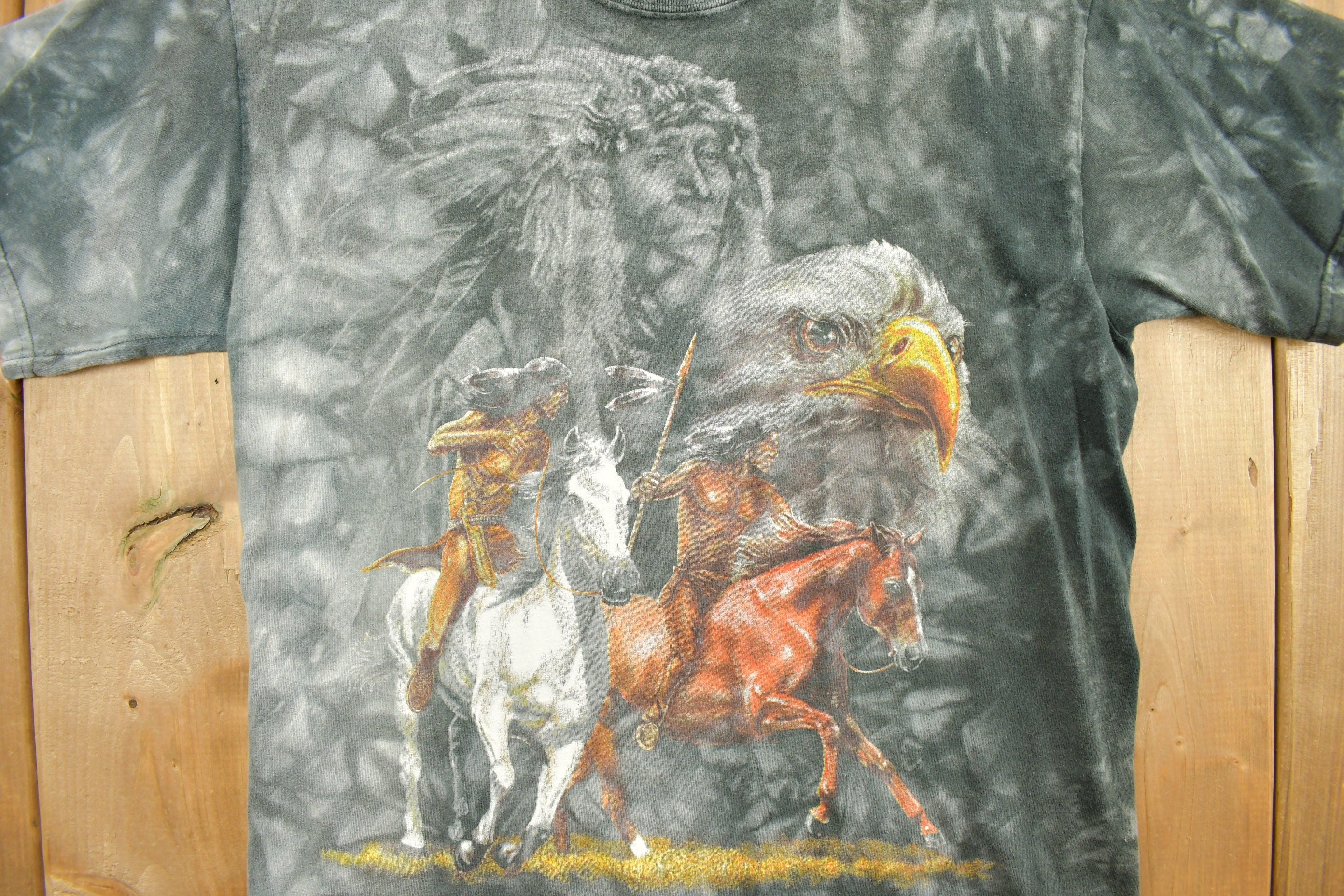Vintage Tie Dye Native Graphic T-Shirt