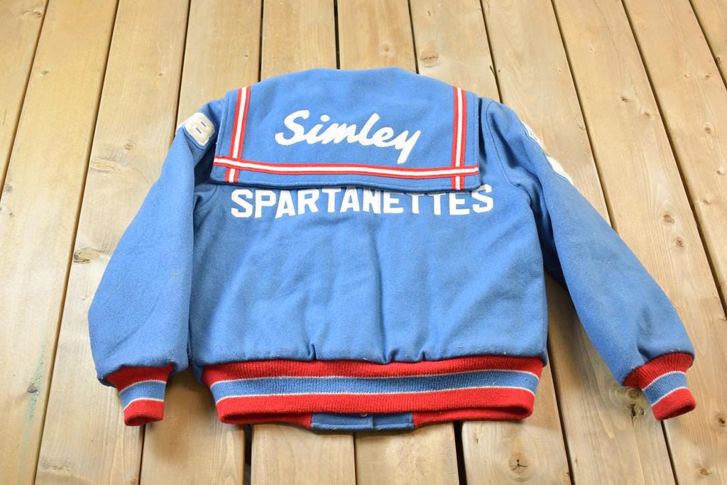 Vintage 1988 Simley Spartanettes Wool Varsity Jacket