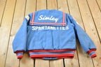 Vintage 1988 Simley Spartanettes Wool Varsity Jacket