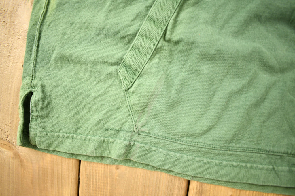 Vintage 1990s Polo Ralph Lauren Quarter Button Green Sweatshirt