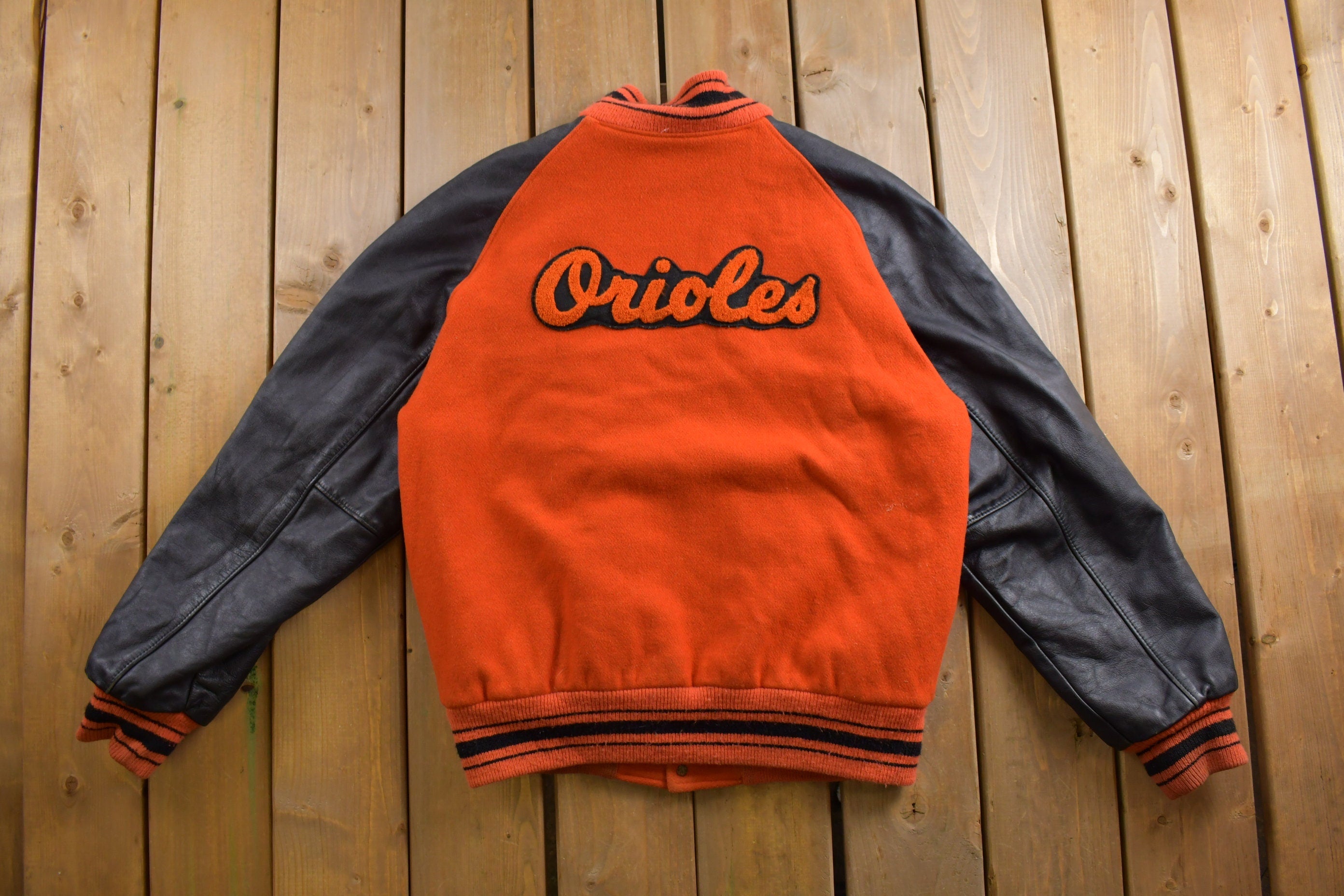 Vintage 1990s Meca Orioles Varsity Jacket