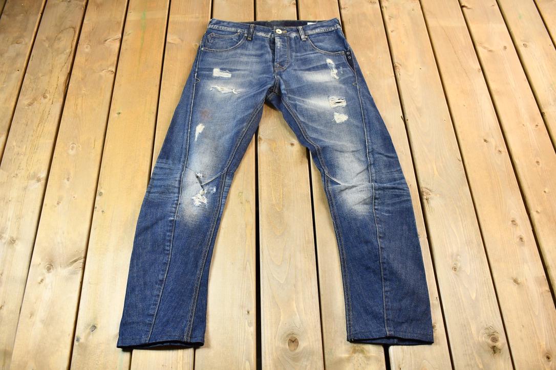 Vintage 1990s Bershka Horseshoe Fit Jeans Size 34 x 31