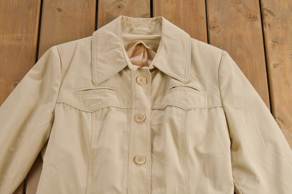 Vintage 1980s All Weather Full Length Trench Coat