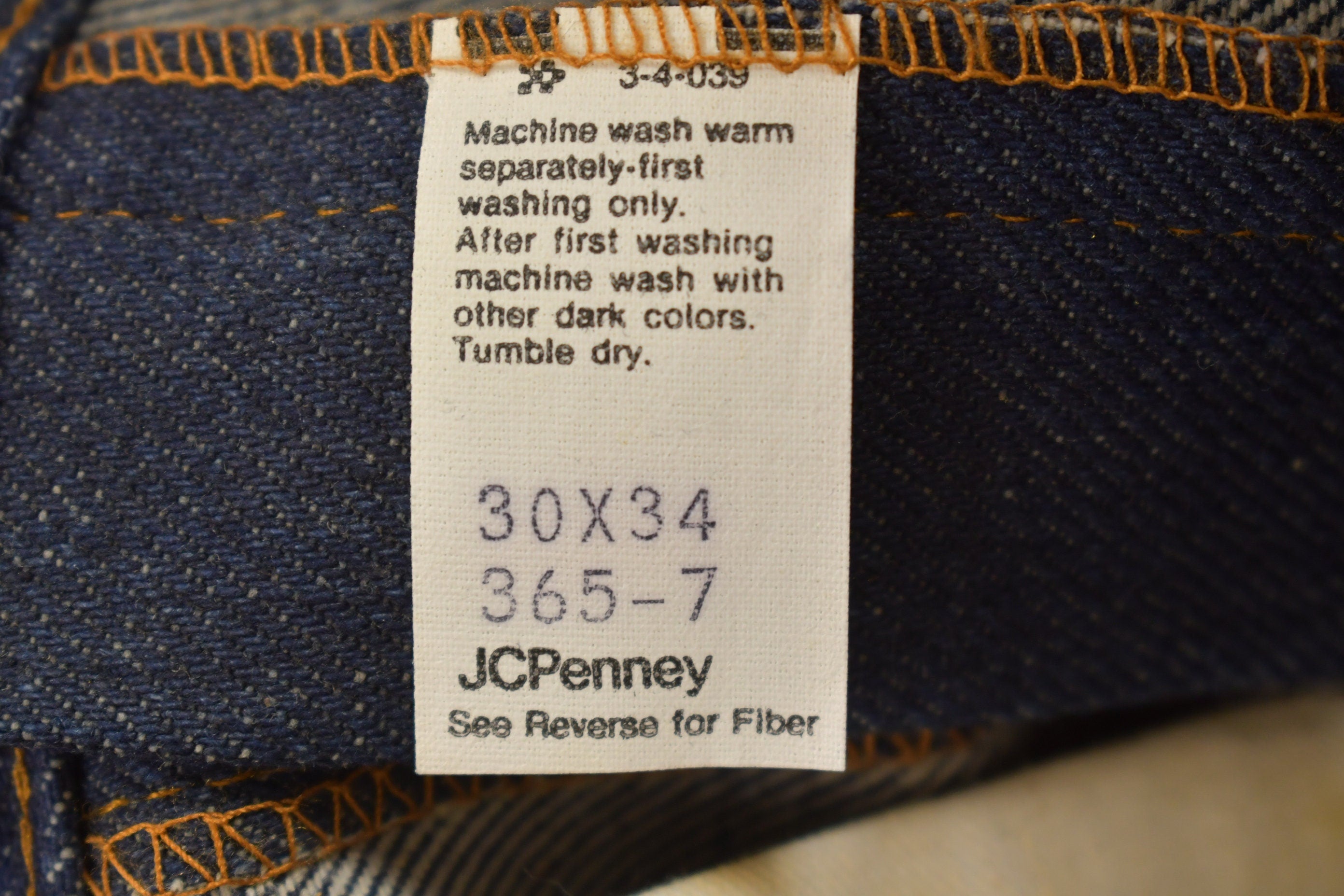 Vintage 1980s Plain Pockets JC Penney Flare Jeans Size 30 x 34