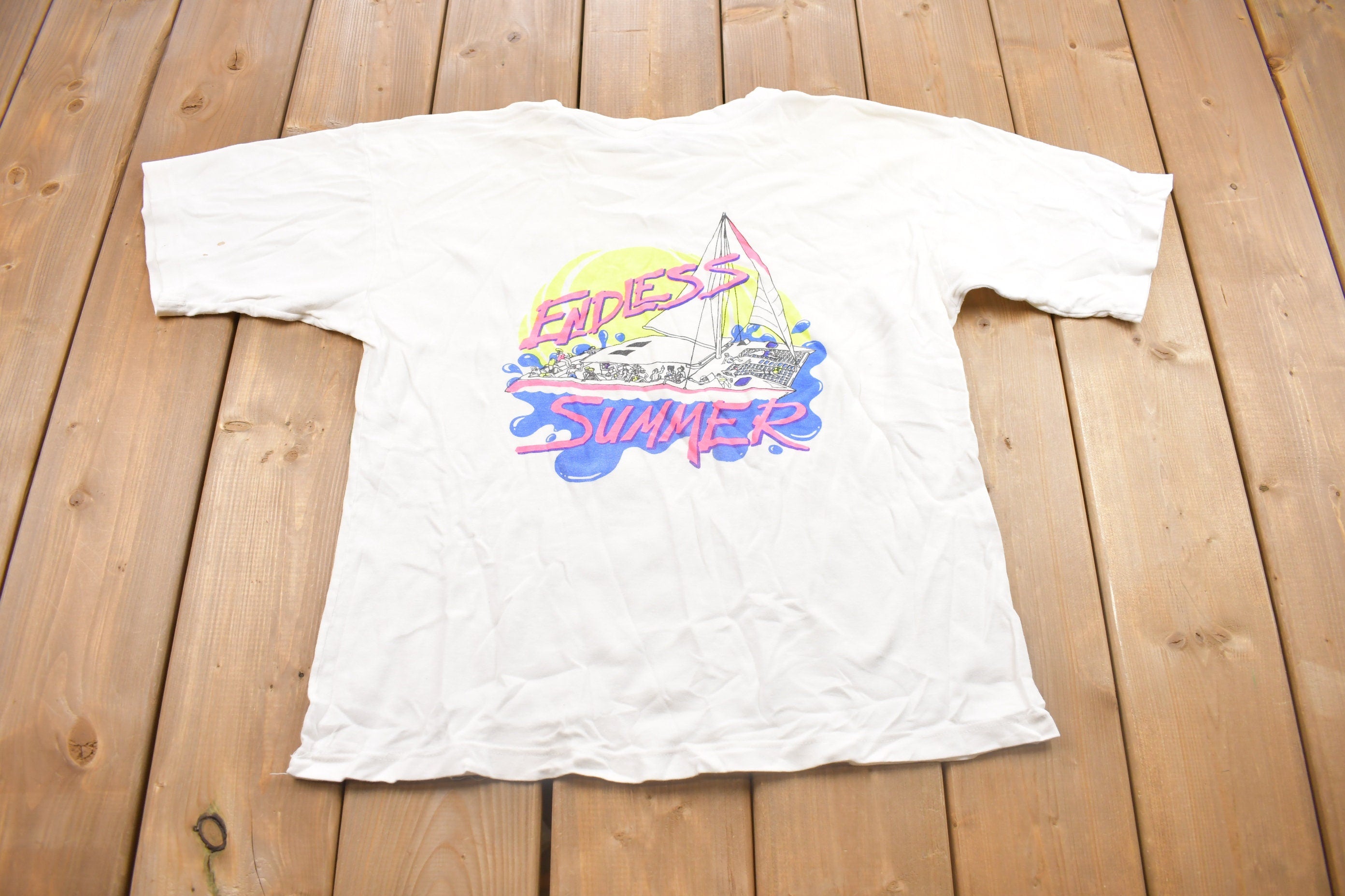 Vintage 1980s St Lucia Souvenir T Shirt