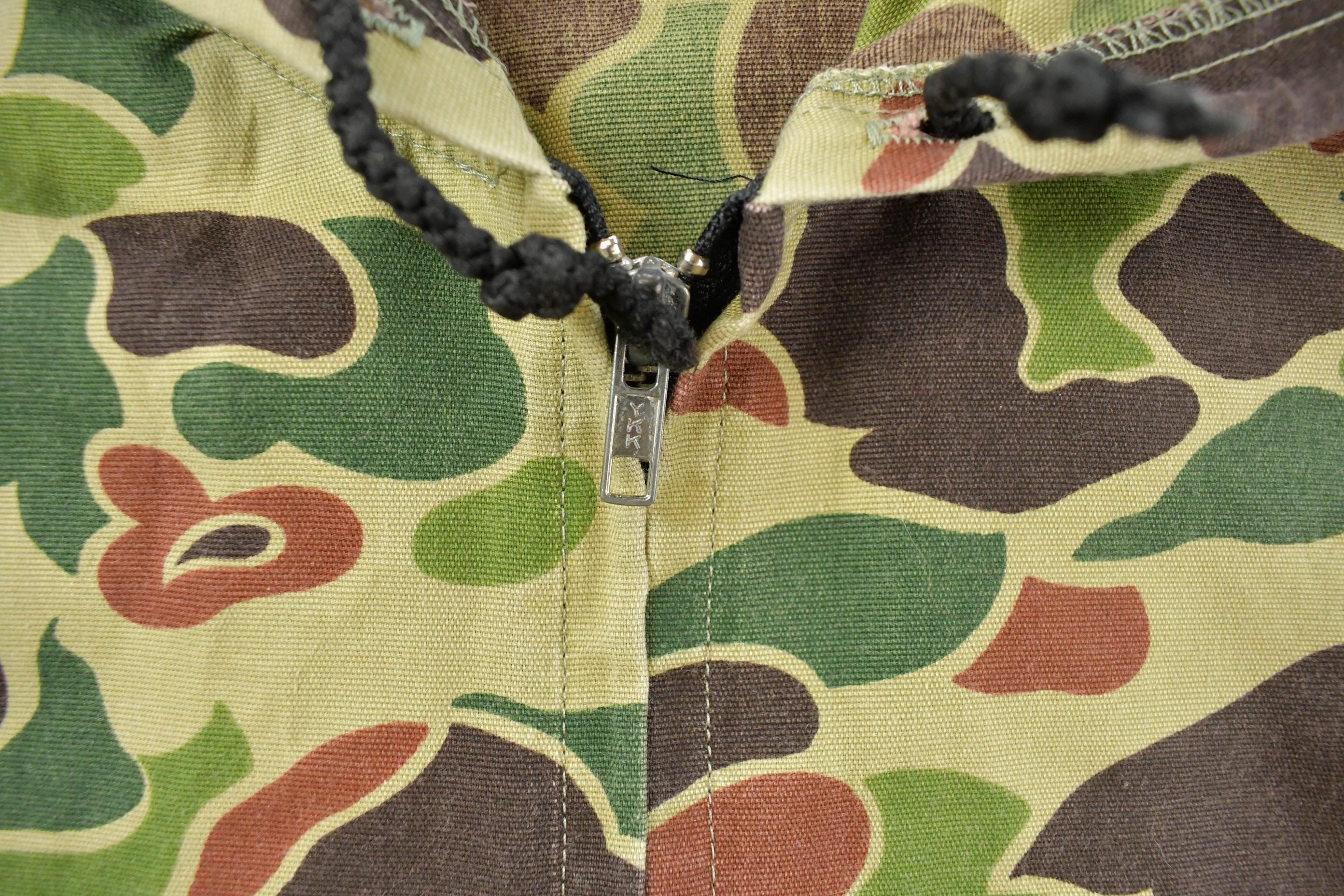 Vintage 1980s MWG Duck Camo Canvas Hunting Jacket Men's Small