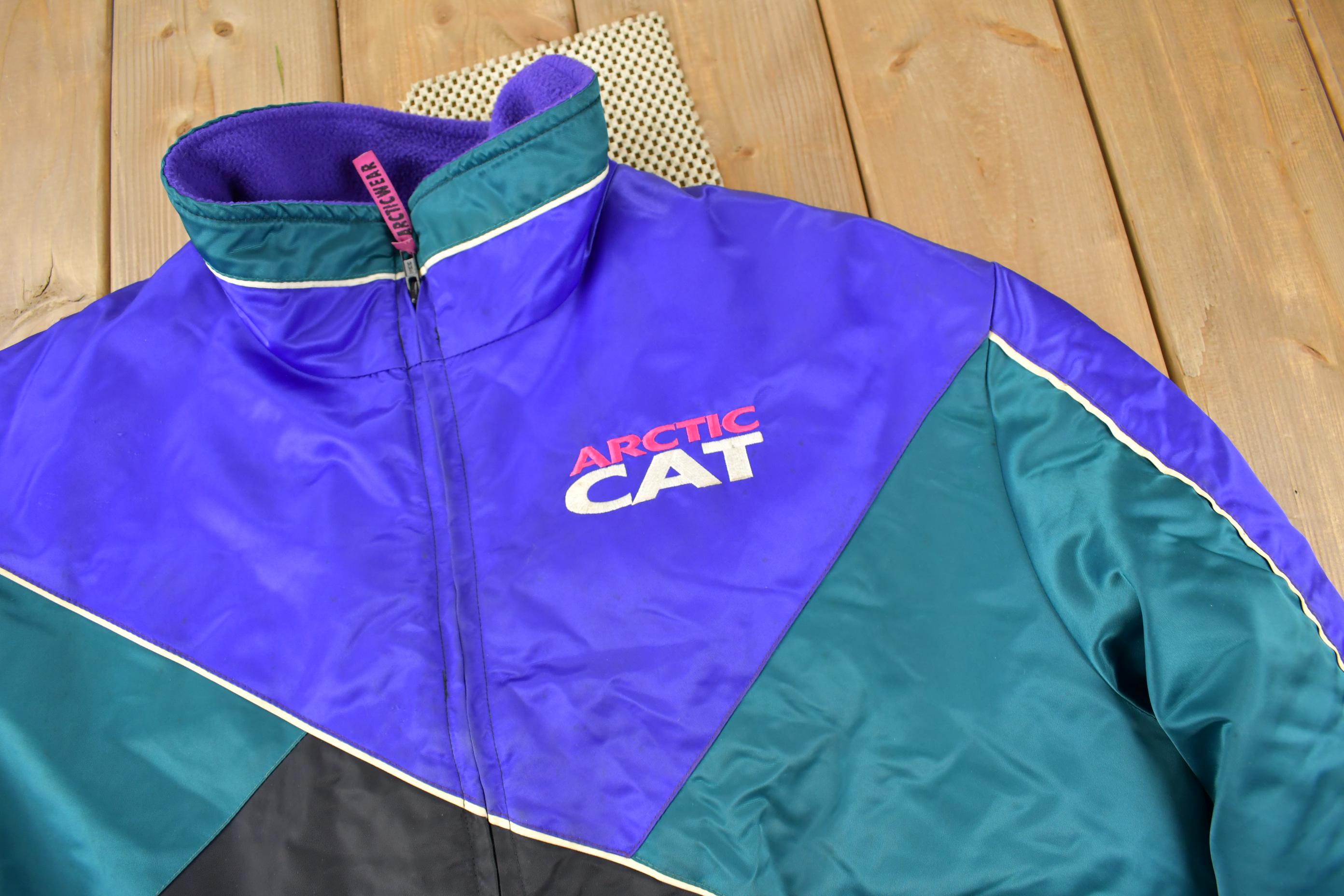 Vintage 1990s Arctic Cat Snowmobile Racing Jacket
