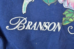 Vintage 1990s Branson Miller Hummingbird Gold Floral Design Crewneck