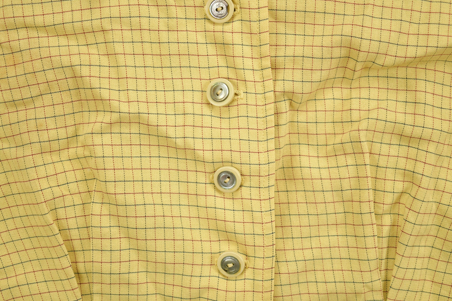 Vintage 1970s Bobbie Brooks Striped Yellow Button Up Shirt / 1970s Button Up / Vintage Flannel / Basic Button Up / Casual Shirt