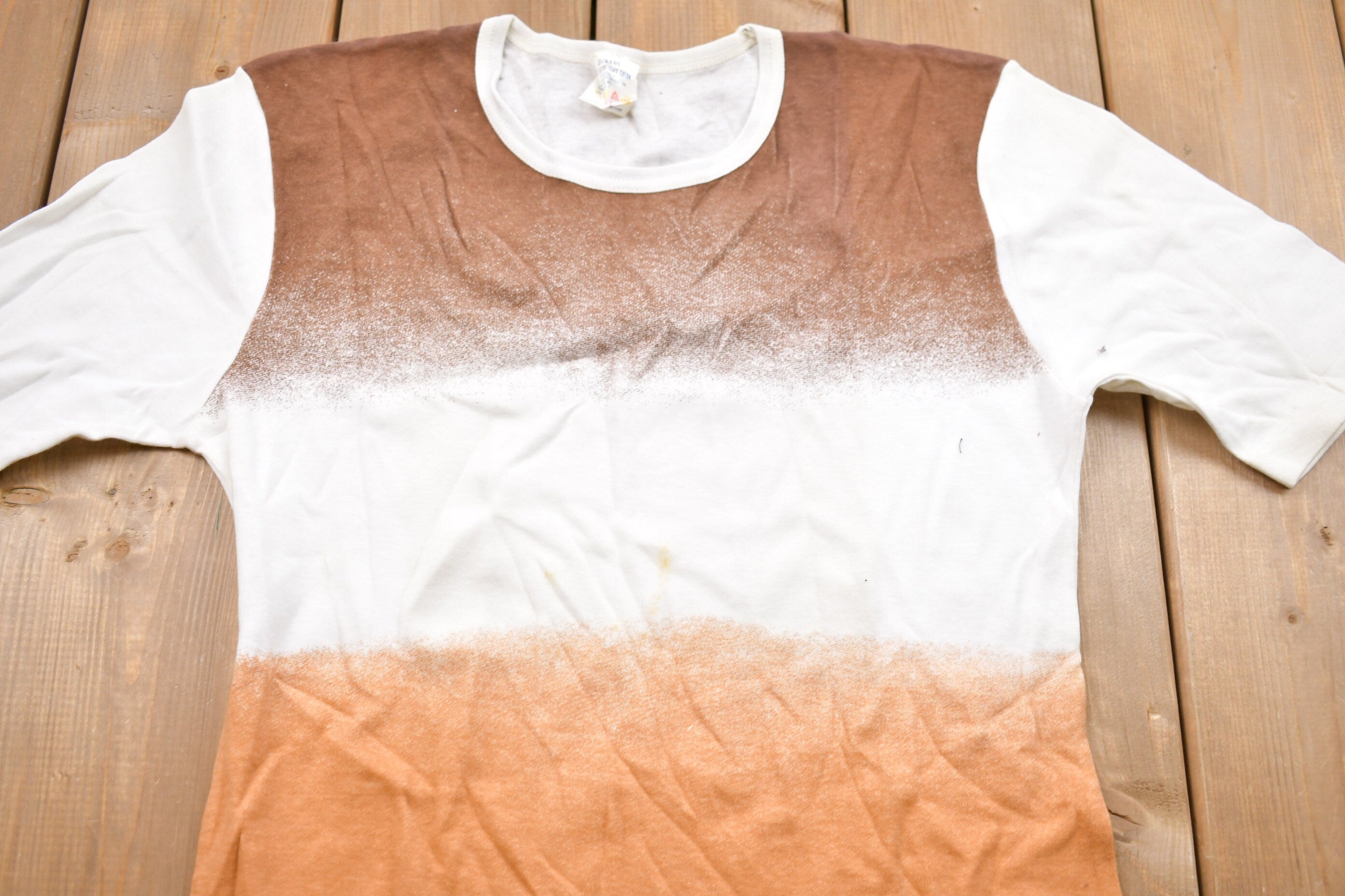 Vintage 1970s Contrast Faded Graphic T-Shirt