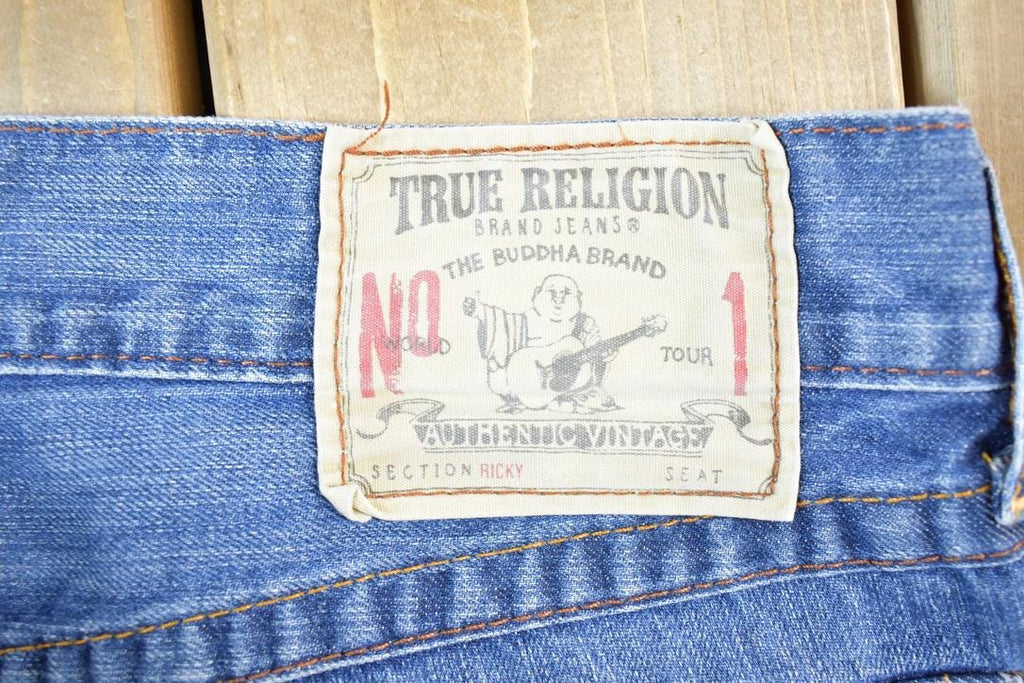 Vintage Y2K True Religion Denim Jeans Size 34 x 28 / Vintage Denim / Vintage Levis / Made In USA / Retro Jeans