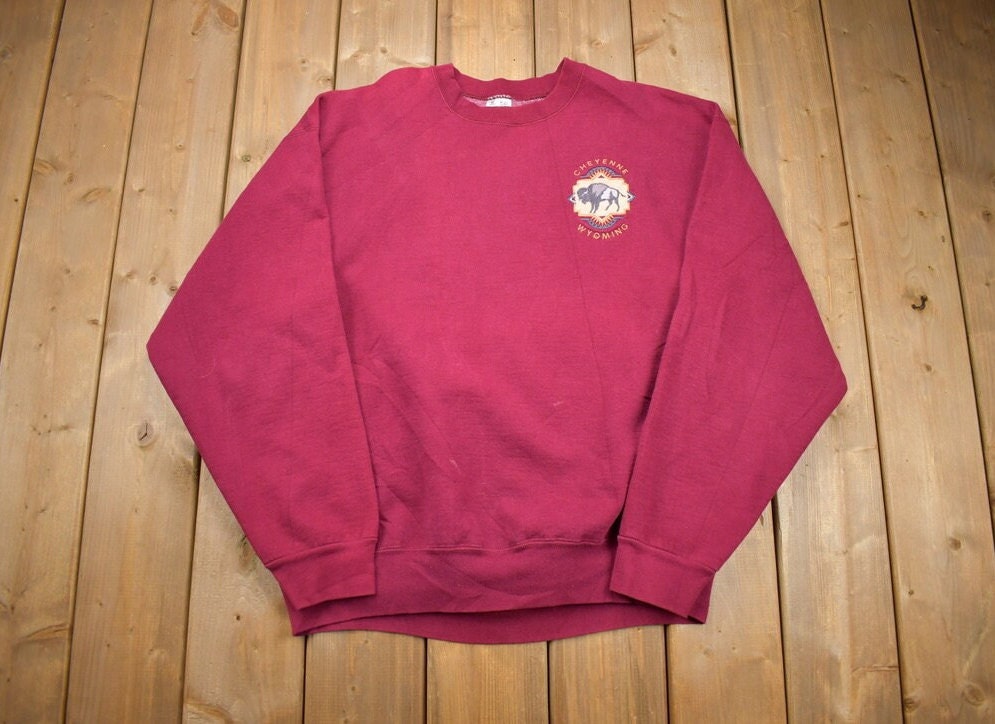 Vintage 1990s Cheyenne Wyoming Souvenir Crewneck Sweatshirt