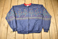 Vintage 1990s Cardinal Bird Theme All Over Print Button Up Sweater