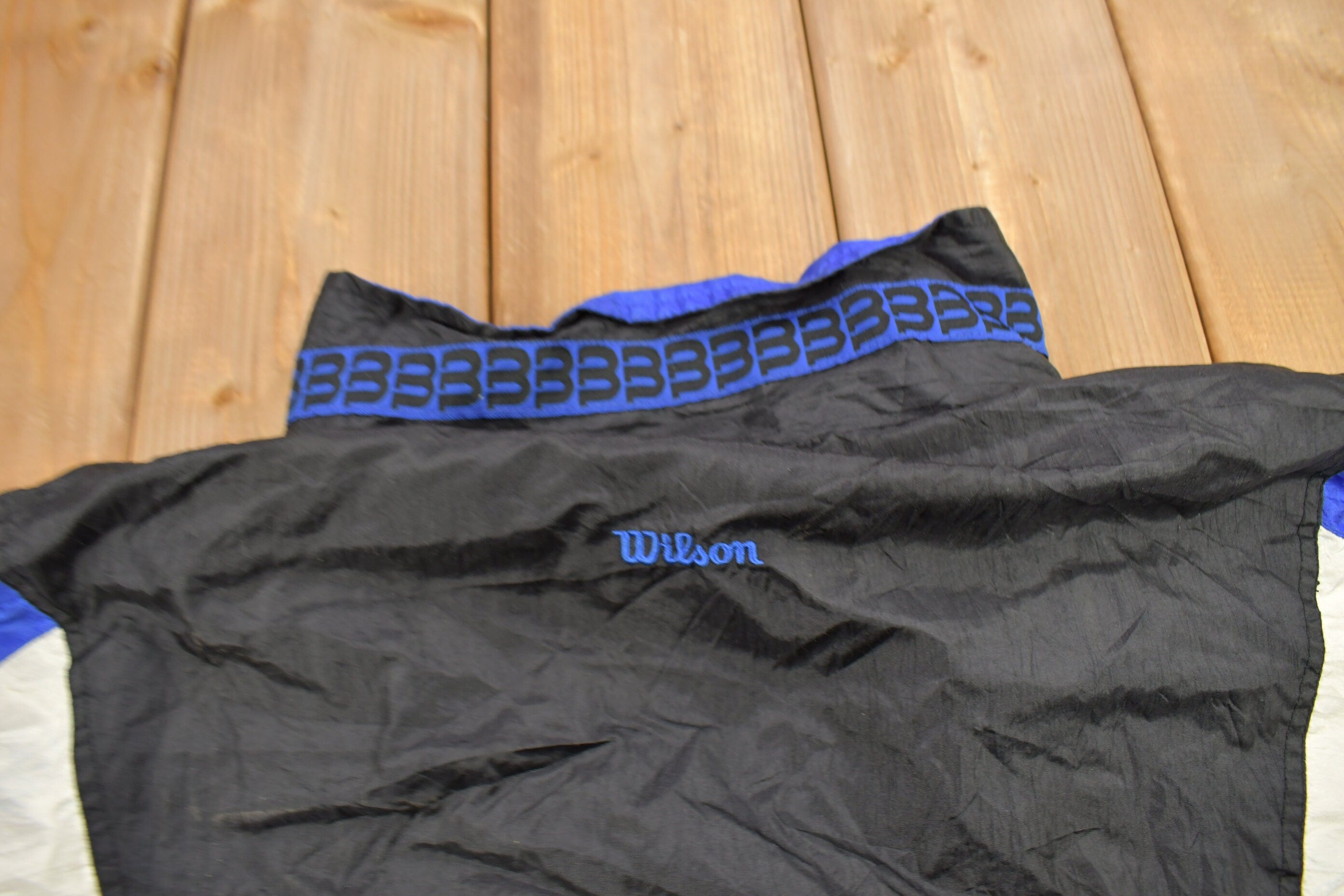 Vintage 1990s Advantage By Wilson Color Block Windbreaker Jacket