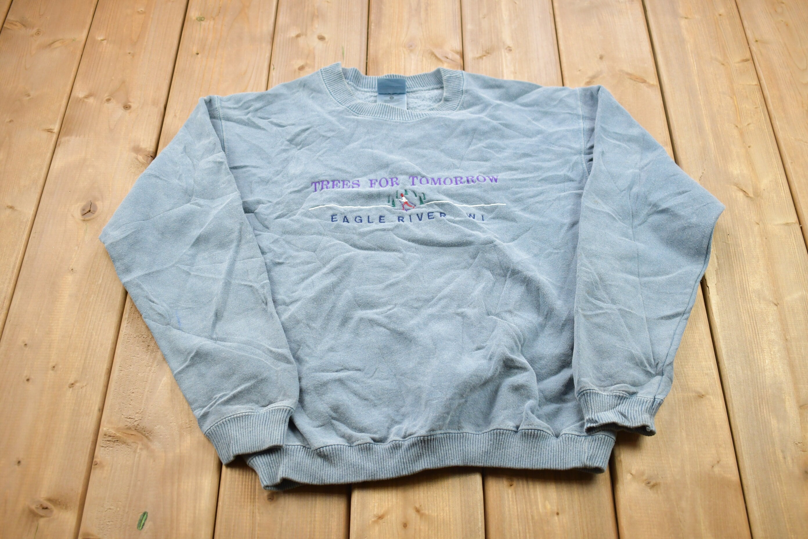 Vintage 1990s Eagle River Wisconsin Crewneck Sweatshirt  90s Crewneck  Souvenir Sweater  Streetwear  Travel And Vacation  Nature Theme
