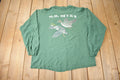 Vintage 1995 M.R. Ducks Single Stitch Graphic Long Sleeve T Shirt Made In USA Size XL