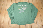 Vintage 1995 M.R. Ducks Single Stitch Graphic Long Sleeve T Shirt Made In USA Size XL