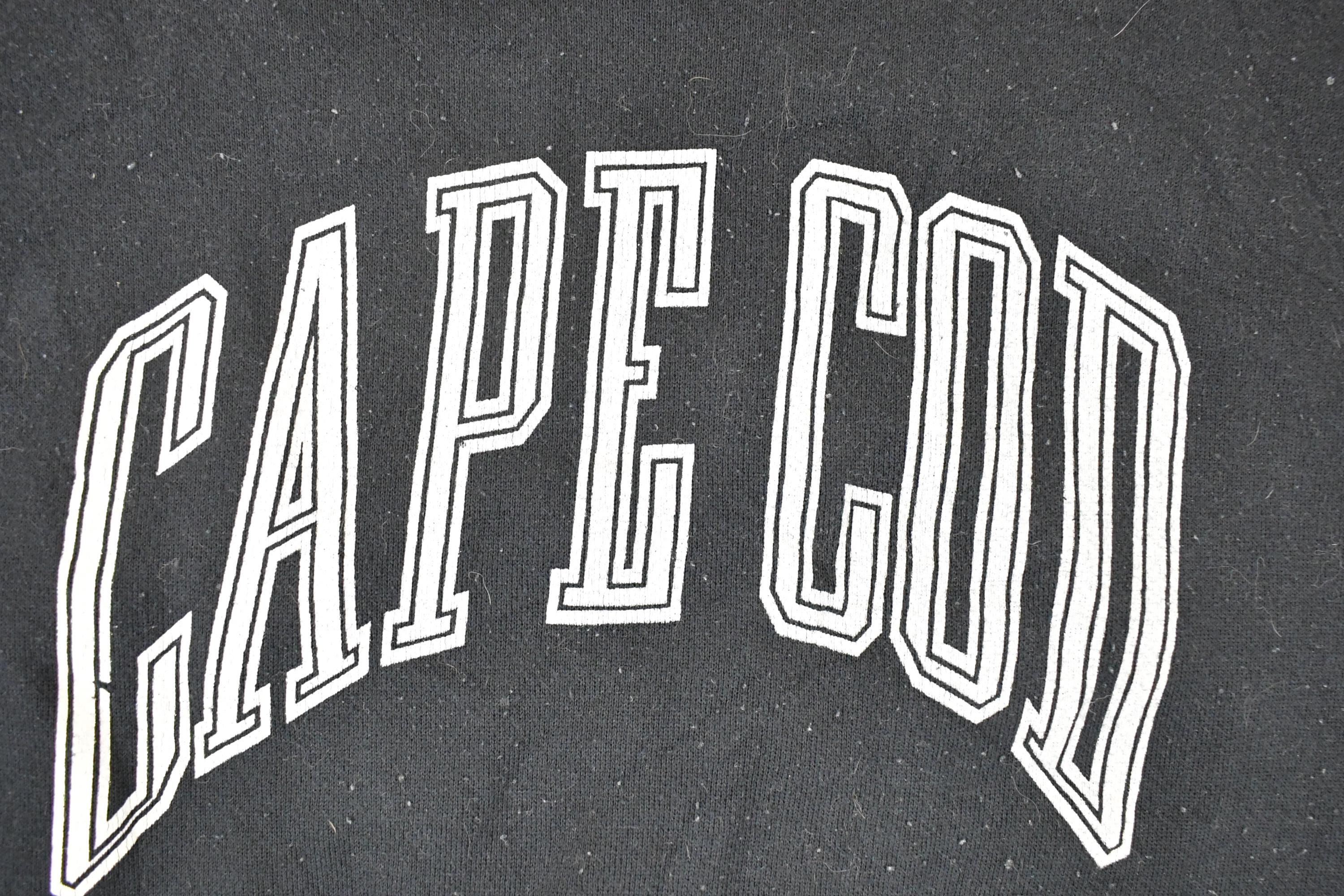 Vintage 1990s Cape Cod Logo 7 Graphic Print Crewneck Sweatshirt Men's L
