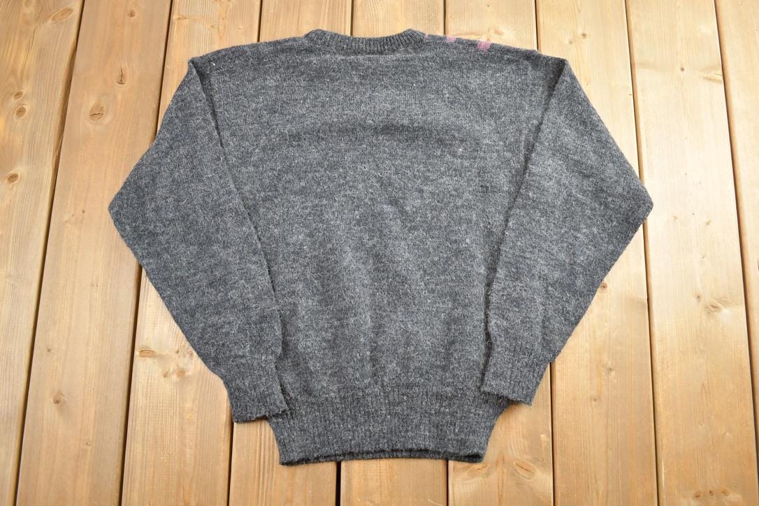 Vintage 1990s Signage Plus Wool Knit Crewneck Sweater