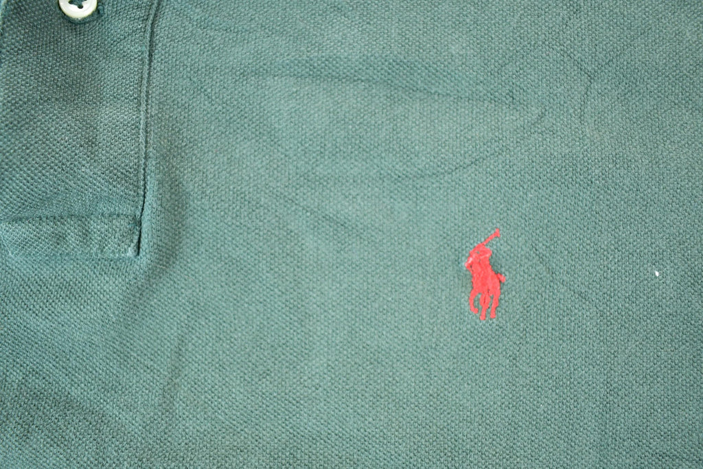 Vintage 1990s Polo By Ralph Lauren Quarter Button Up Polo Shirt Men's XL