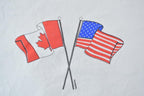 Vintage 1990s Canada America Friends And Flags Souvenir T-Shirt