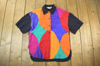 Vintage 1990s Melrose Abstract Graphic Button Up Shirt
