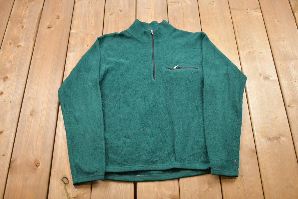 Vintage 1990s REI Quarter Zip Fleece Sweater