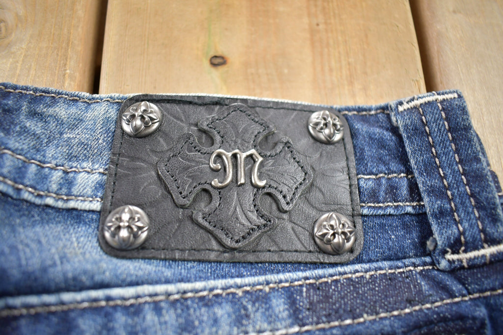 Vintage Y2K Miss Me Bedazzled Low Rise Jeans Size 26x32