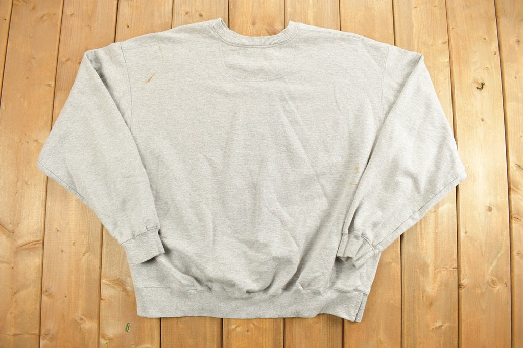 Vintage 1990s Champion Blank Grey Crewneck Sweatshirt