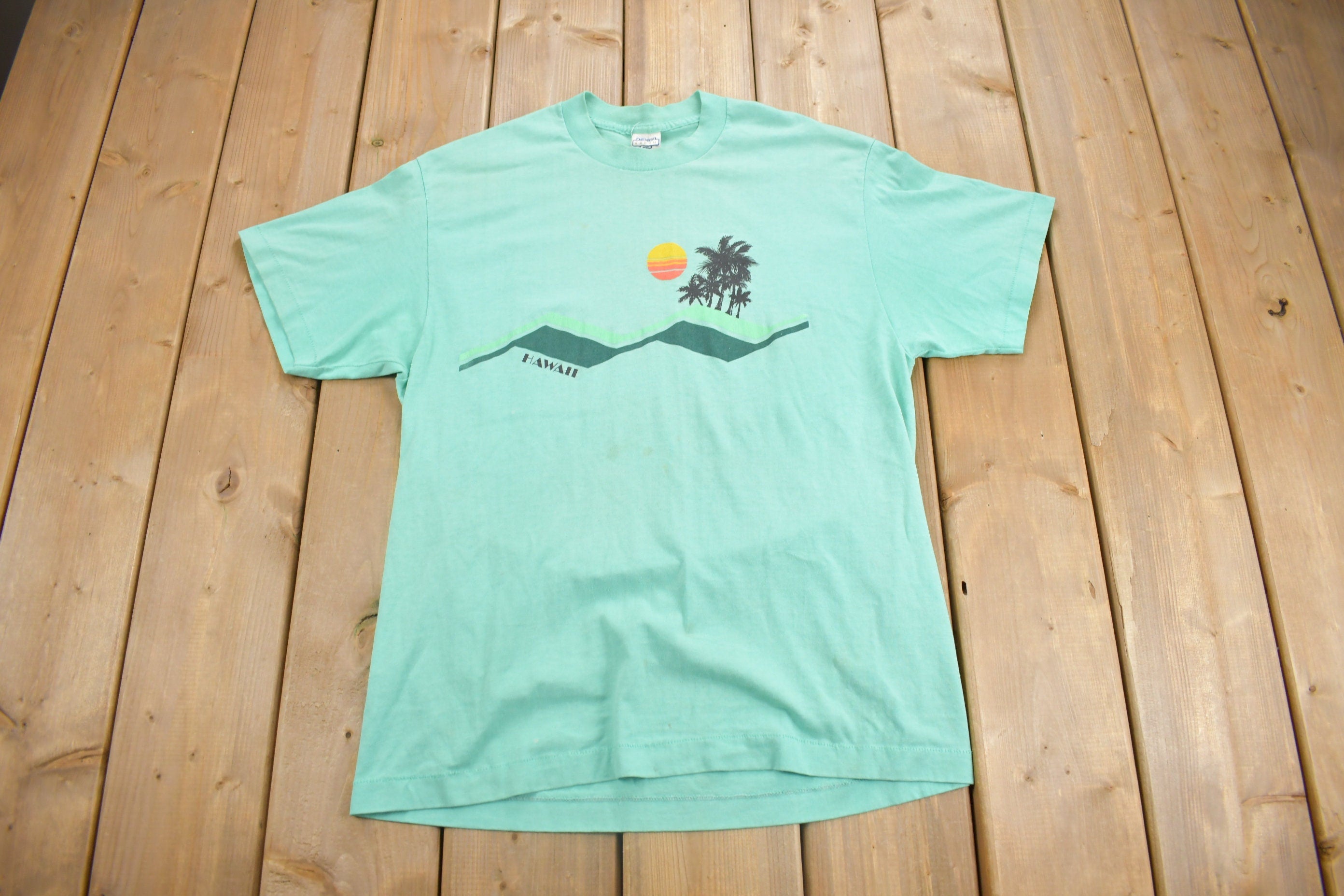 Vintage 1980s Hawaii Graphic Souvenir T Shirt