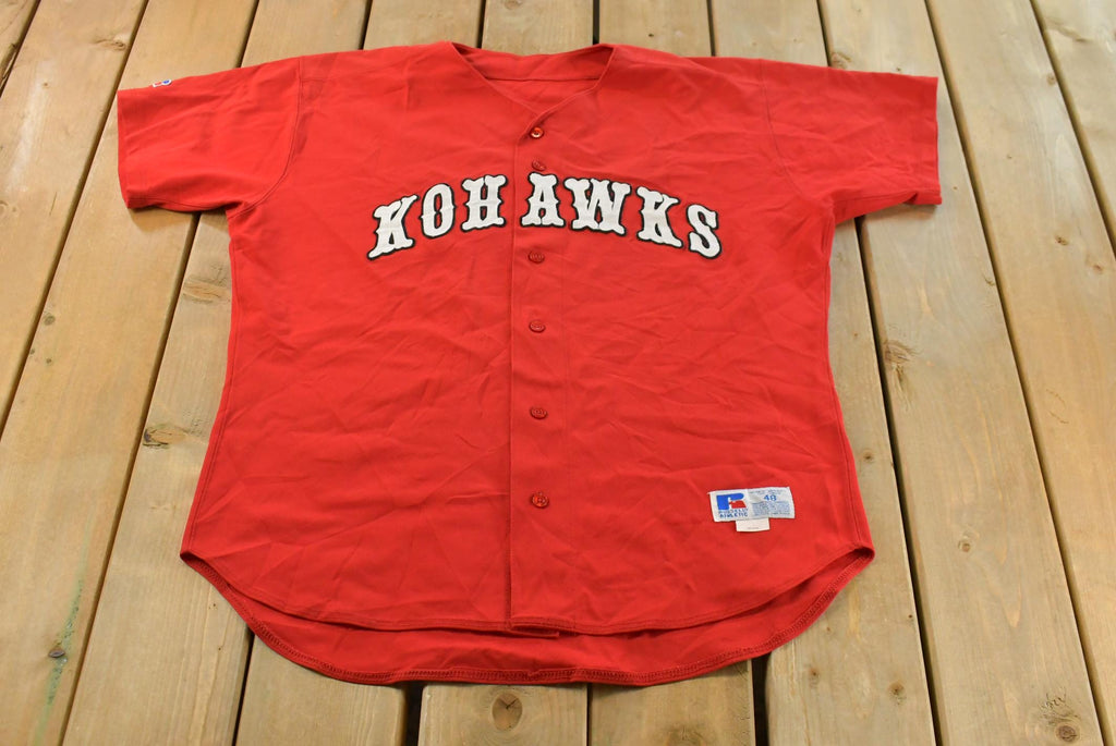 Vintage 1990s Kohawks Collegiate Russell Athletic Baseball Jersey Men's XL / Made In USA / Jersey / Baseball / 90s Sportswear