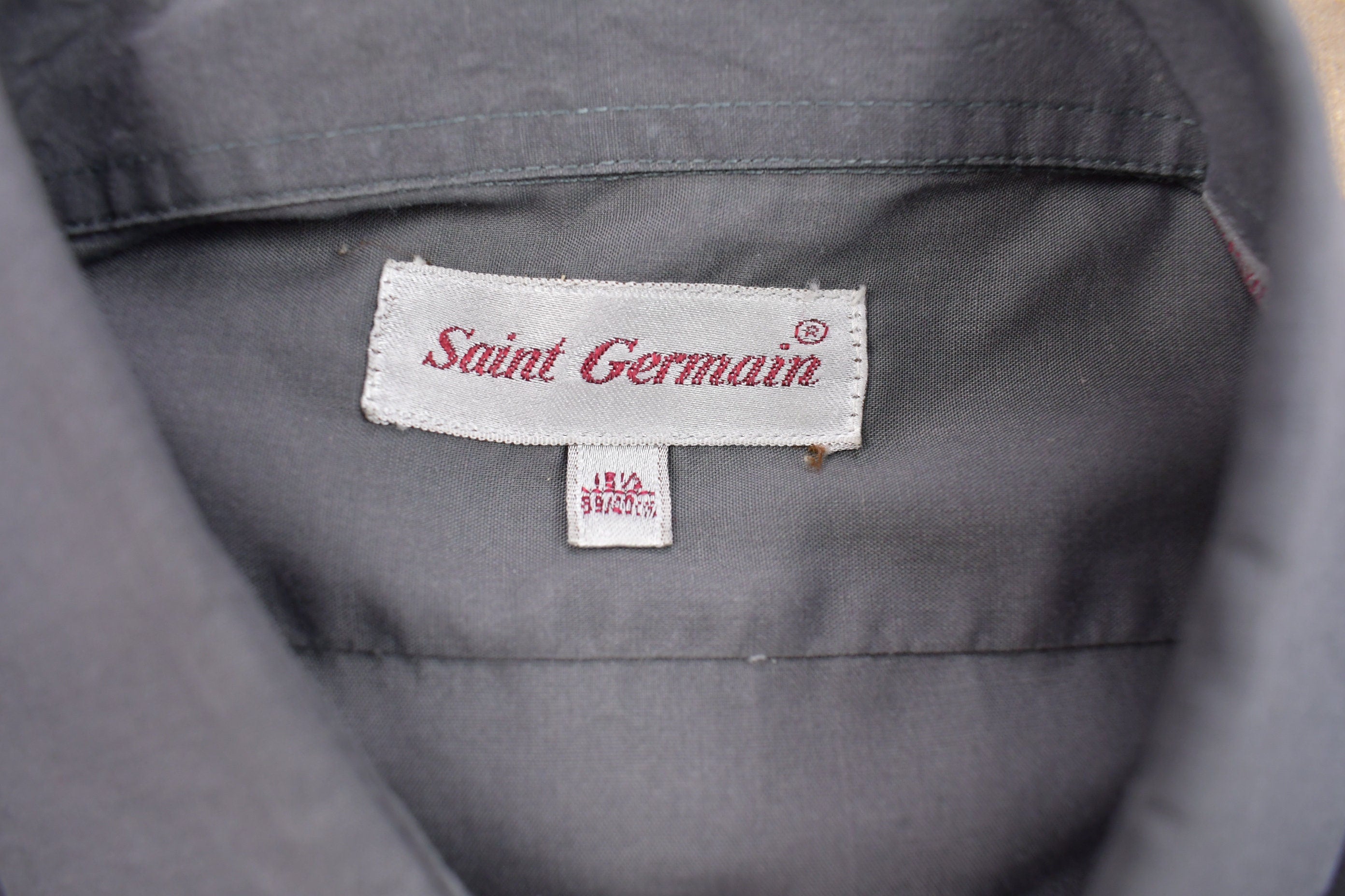 Vintage 1990s Saint Germain Button Up Dress Shirt