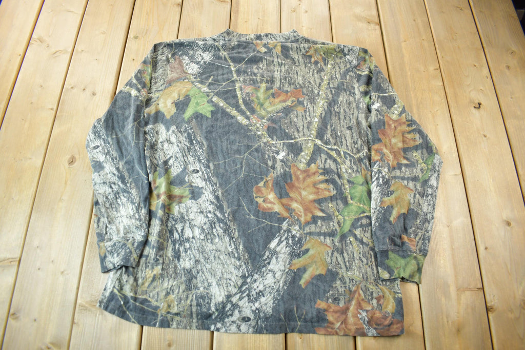 Vintage 1990s Mossy Oak Long Sleeve Camo T-Shirt