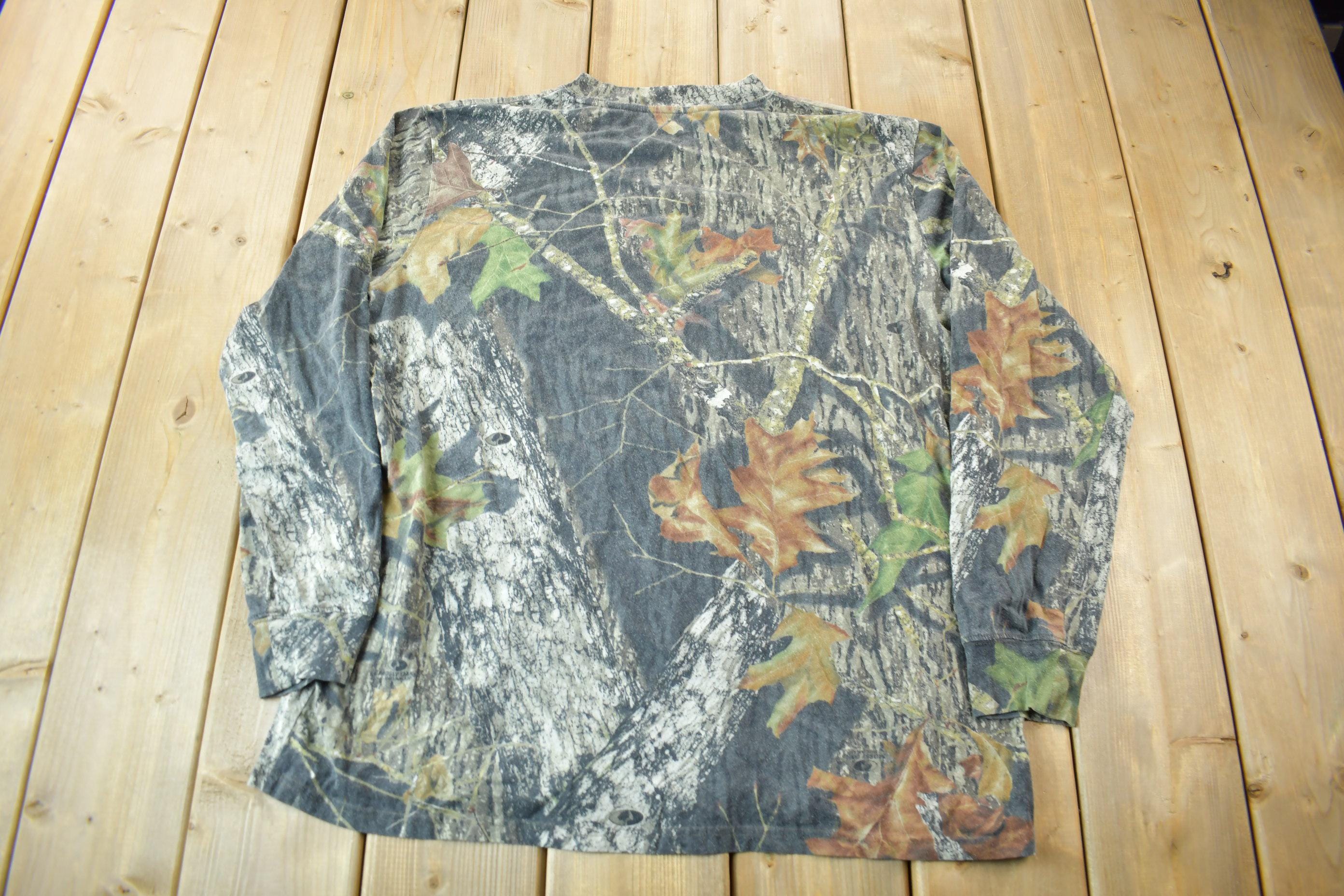 Vintage 1990s Mossy Oak Long Sleeve Camo T-Shirt