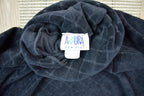 Vintage 1990s Black Turtle Neck Sweatshirt /