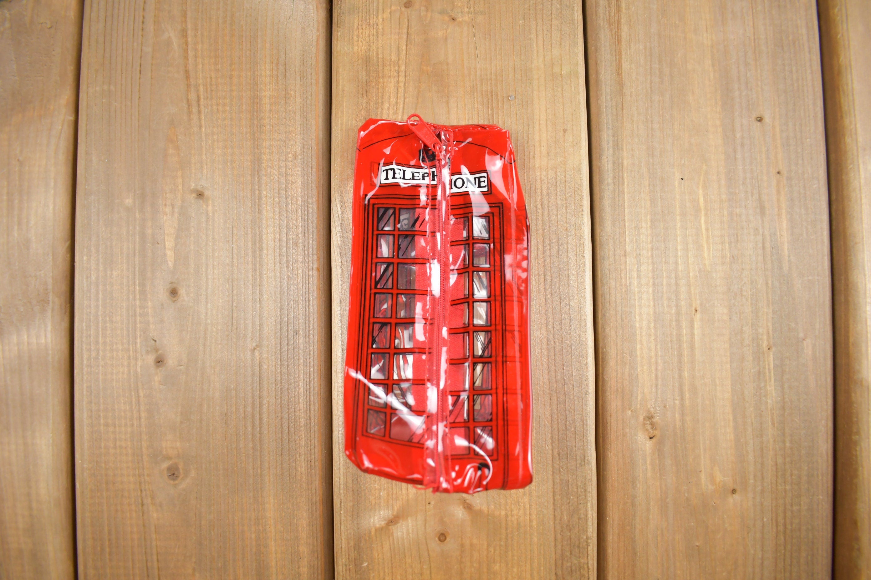Vintage Y2K Telephone Booth Theme Mini Pouch