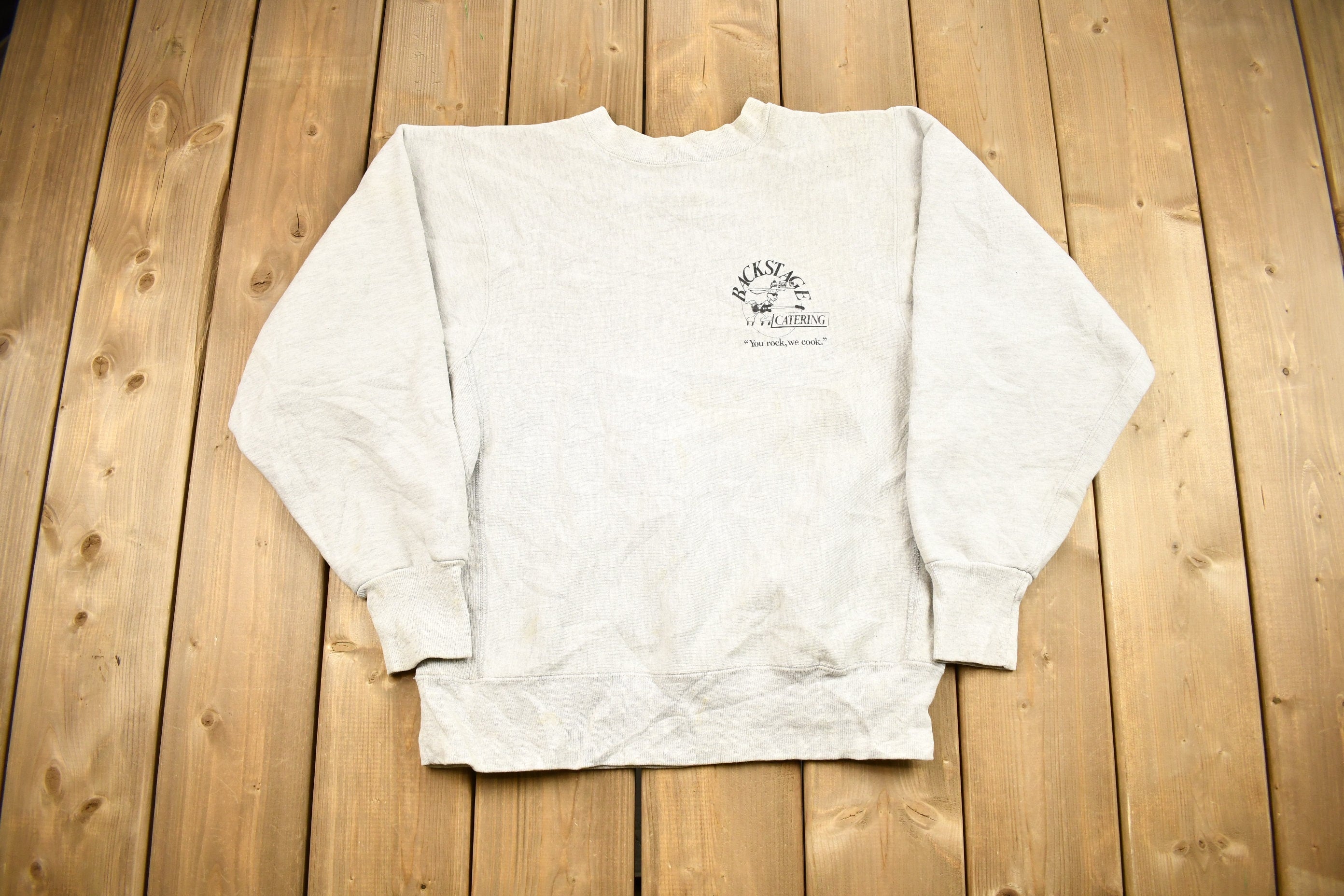 Vintage 1990s Backstage Catering Crewneck Sweatshirt