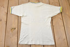 Vintage 1980s Disney Mickey Mouse Tennis Graphic Ringer T-Shirt