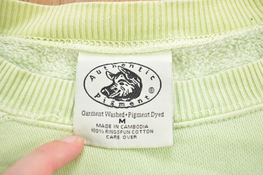 Vintage 1990s Authentic Pigment Bear Theme Crewneck Sweater