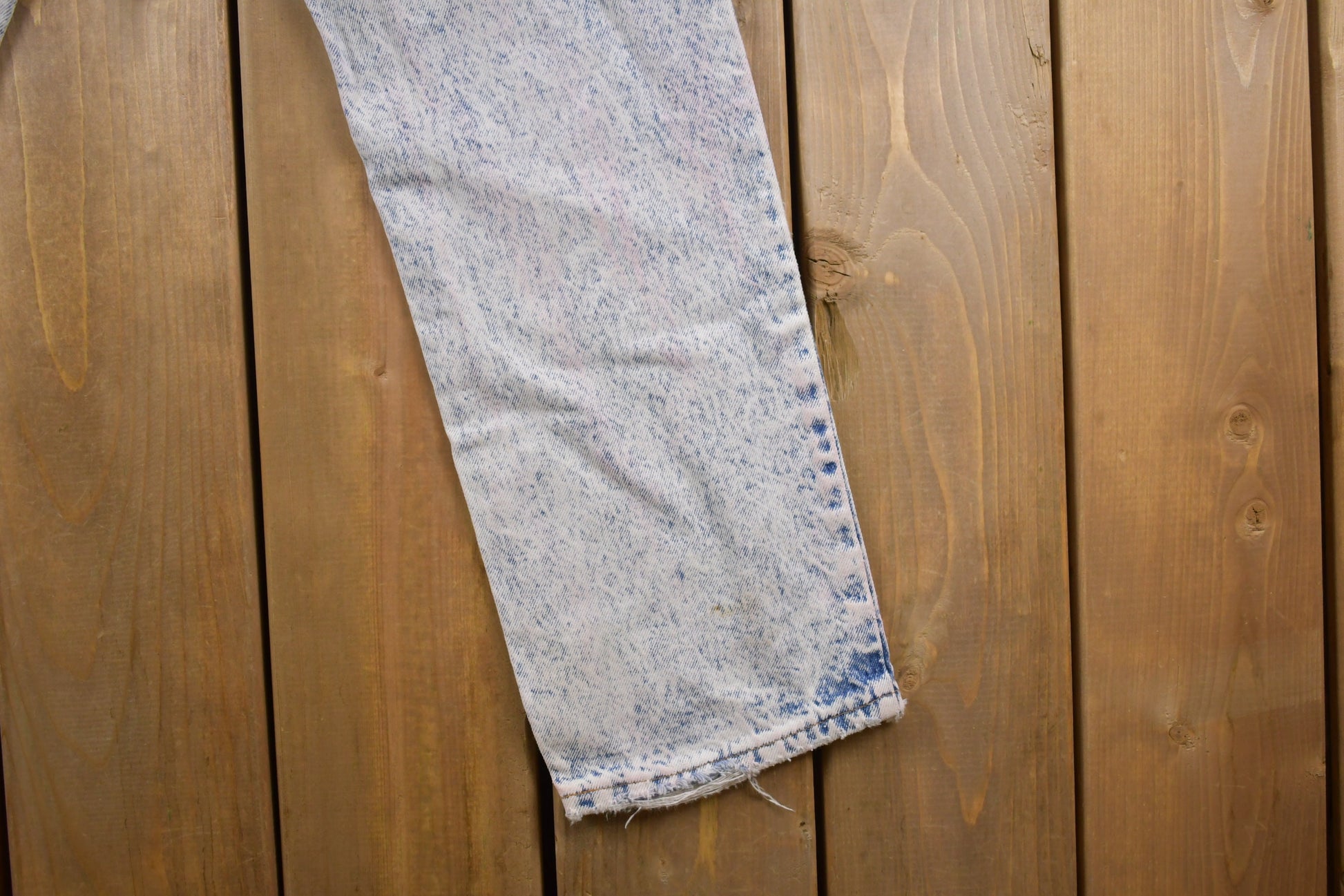 Vintage 1970s Levi's Orange Tab Acid Wash Denim Jeans Size 28 x 26