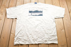 Vintage 1990s Harborside Fishing Graphic T-Shirt