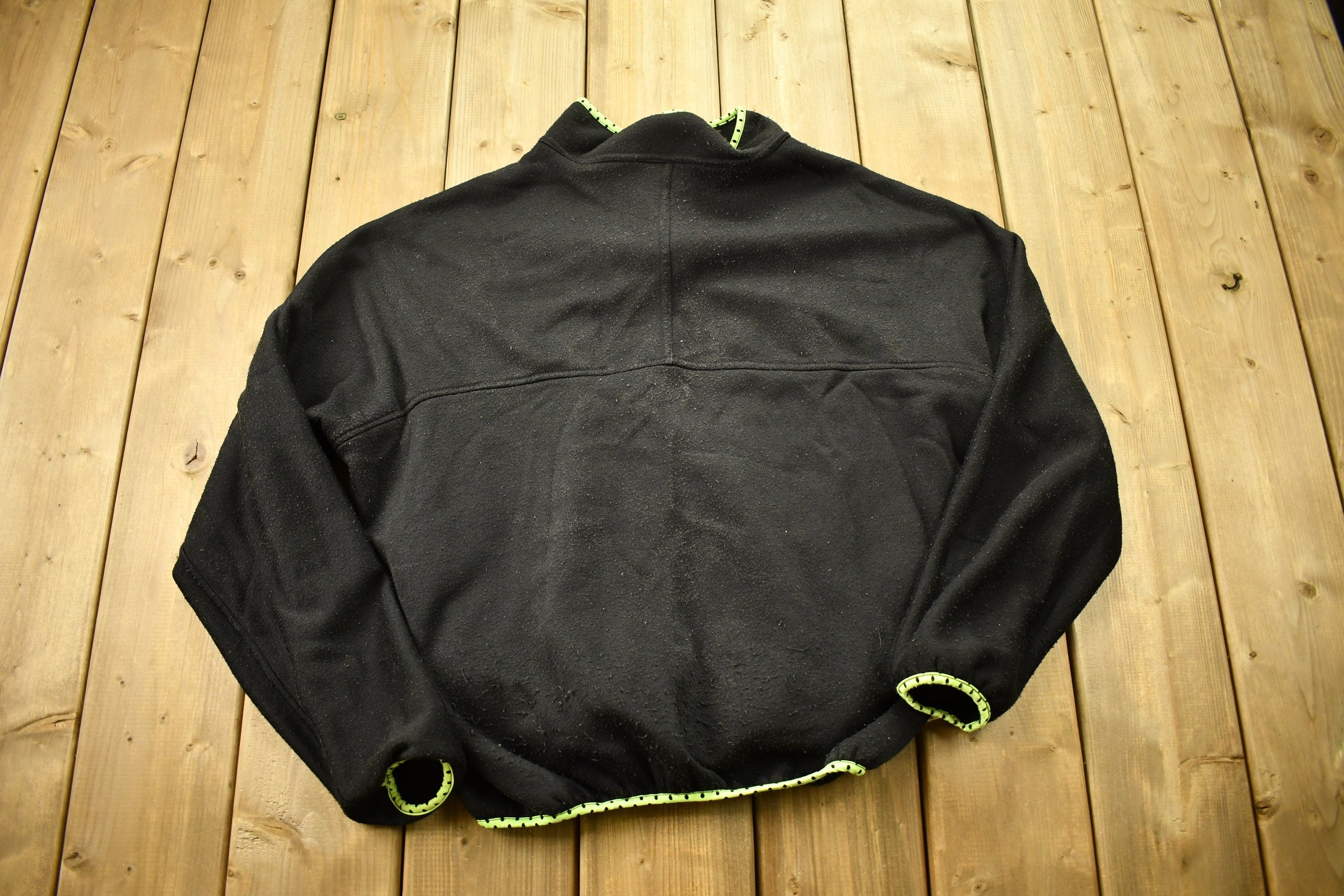Vintage 1990s Banff Designs Reversible Quarter Zip Fleece Sweater
