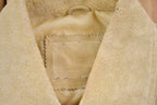 Vintage 1980s Suede Leather Fringe Jacket