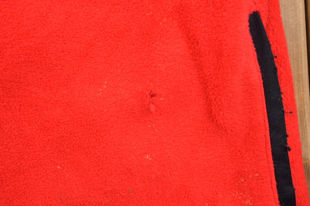 Vintage 1990s Sterling Marlin Quarter Zip Fleece Sweater