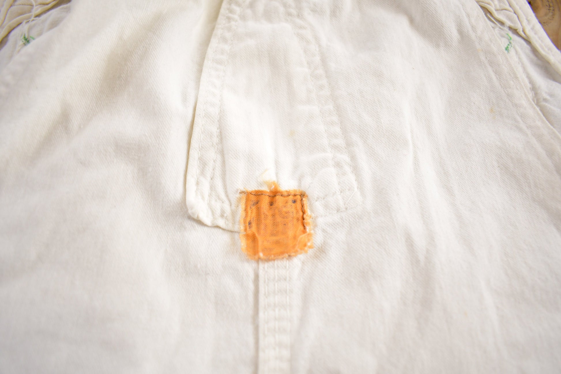 Vintage 1980s Big Ben White Denim Overalls Size 40x30