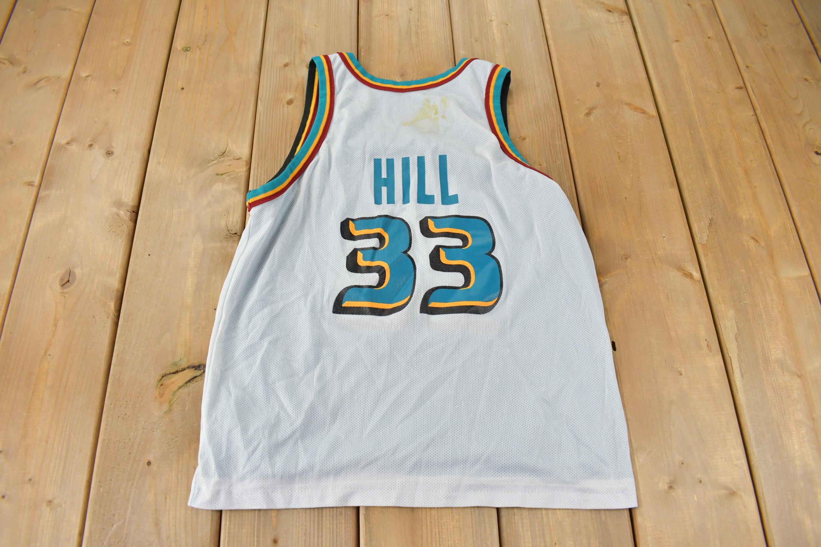 Vintage 1990s Detroit Pistons NBA Grant Hill Reversible Basketball Jersey